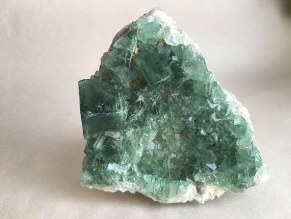 Raw Green Fluorite Cluster, Cubic Fluorite, Green Fluorite, Raw Fluorite, Crystal Cluster, Crystal Healing, Green Fluorite Cluster