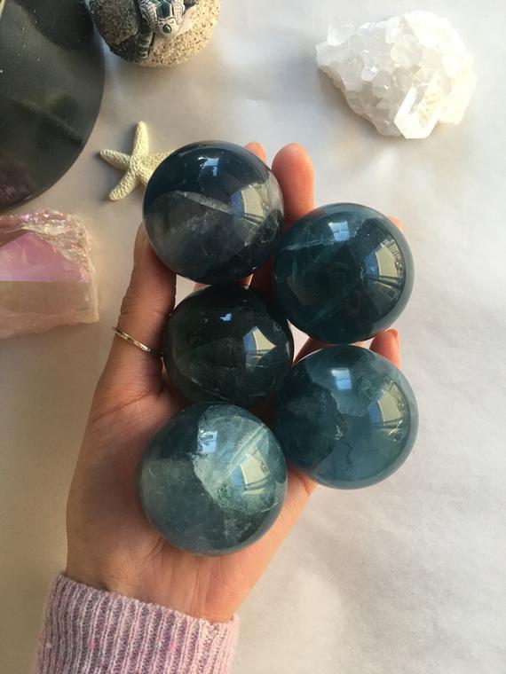 Blue Fluorite Sphere,  Blue Fluorite