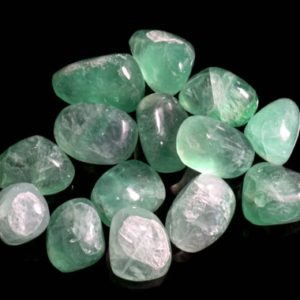 Shop Tumbled Fluorite Crystals & Pocket Stones! Green Fluorite Medium Tumbled | Natural genuine stones & crystals in various shapes & sizes. Buy raw cut, tumbled, or polished gemstones for making jewelry or crystal healing energy vibration raising reiki stones. #crystals #gemstones #crystalhealing #crystalsandgemstones #energyhealing #affiliate #ad