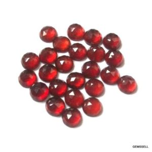 Shop Garnet Cabochons! 5 pieces 6mm Red Garnet rosecut round cabochon gemstone, Natural Red Garnet Round rose cut cabochon round, Red Garnet rosecut round cabochon | Natural genuine stones & crystals in various shapes & sizes. Buy raw cut, tumbled, or polished gemstones for making jewelry or crystal healing energy vibration raising reiki stones. #crystals #gemstones #crystalhealing #crystalsandgemstones #energyhealing #affiliate #ad