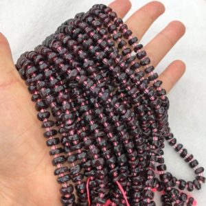 Shop Garnet Chip & Nugget Beads! 7-8mm Garnet Pebble Chip Beads, Gemstone Beads, Wholesale Beads | Natural genuine chip Garnet beads for beading and jewelry making.  #jewelry #beads #beadedjewelry #diyjewelry #jewelrymaking #beadstore #beading #affiliate #ad