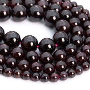 Genuine Natural Wine Red Garnet Loose Beads Grade AA Round Shape 6mm 8-9mm 10mm | Natural genuine beads Array beads for beading and jewelry making.  #jewelry #beads #beadedjewelry #diyjewelry #jewelrymaking #beadstore #beading #affiliate #ad