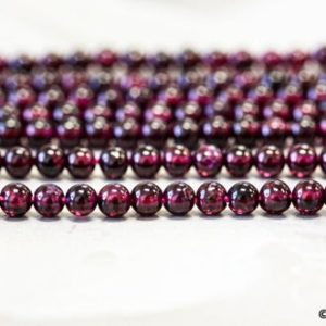 S/ Garnet 4mm/ 4.5-5mm Smooth Round Loose beads 14" strand Red garnet beads For jewelry making | Natural genuine beads Array beads for beading and jewelry making.  #jewelry #beads #beadedjewelry #diyjewelry #jewelrymaking #beadstore #beading #affiliate #ad
