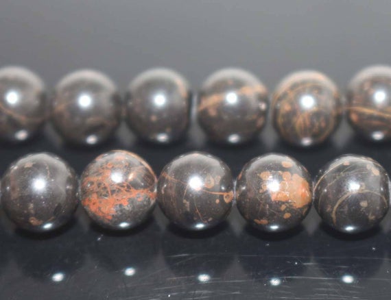 Natural Golden Obsidian Round Beads,natural Golden Obsidian Beads,4mm 6mm 8mm 10mm 12mm Natural Beads,one Strand 15",black Obsidian Beads
