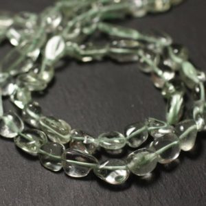 Shop Green Amethyst Beads! 10pc – Perles Pierre Améthyste Verte Prasiolite Olives 7-13mm – 8741140011601 | Natural genuine other-shape Green Amethyst beads for beading and jewelry making.  #jewelry #beads #beadedjewelry #diyjewelry #jewelrymaking #beadstore #beading #affiliate #ad