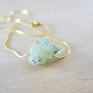 Shop Prehnite Jewelry! Healing Crystal Necklace – Raw Prehnite Stone Necklace – Raw Prehnite Pendant – Raw Crystal Jewelry – Rough Cut Stone – Rough Gemstone | Natural genuine Prehnite jewelry. Buy crystal jewelry, handmade handcrafted artisan jewelry for women.  Unique handmade gift ideas. #jewelry #beadedjewelry #beadedjewelry #gift #shopping #handmadejewelry #fashion #style #product #jewelry #affiliate #ad