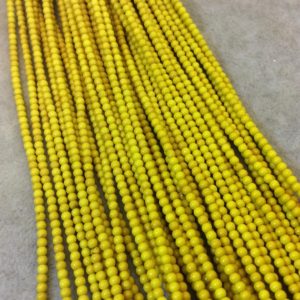 Shop Howlite Round Beads! 2mm Dyed Yellow Howlite Smooth Round/Ball Shaped Beads – Sold by 15.5" Strands (Approx. 185 Beads) – Natural Semi-Precious Gemstone | Natural genuine round Howlite beads for beading and jewelry making.  #jewelry #beads #beadedjewelry #diyjewelry #jewelrymaking #beadstore #beading #affiliate #ad