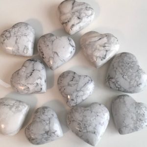 Shop Howlite Shapes! Howlite Gemstone Heart,55 -60 mm, Calming, teaches patience, Healing Stone, Healing Crystal, Chakra Stone,Spiritual Stone, Meditation Stone | Natural genuine stones & crystals in various shapes & sizes. Buy raw cut, tumbled, or polished gemstones for making jewelry or crystal healing energy vibration raising reiki stones. #crystals #gemstones #crystalhealing #crystalsandgemstones #energyhealing #affiliate #ad
