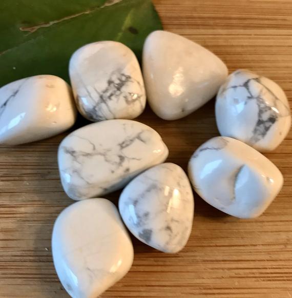 Tumbled Howlite Stones Set With Gift Bag And Note