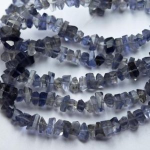 Shop Iolite Chip & Nugget Beads! 7 Inch Strand,Natural Iolite Faceted Fancy Nuggets  Shape Size 7-8mm | Natural genuine chip Iolite beads for beading and jewelry making.  #jewelry #beads #beadedjewelry #diyjewelry #jewelrymaking #beadstore #beading #affiliate #ad