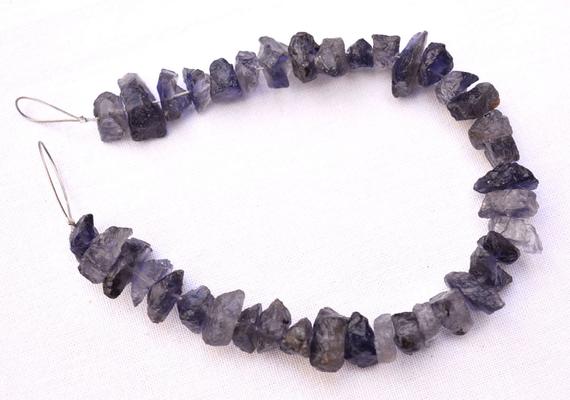 Rough Iolite Beads, Iolite Gemstone Raw Beads, Raw Gemstone, Rough Gemstone Beads 8mm To 12mm, 6 Inch Strand Gn4638