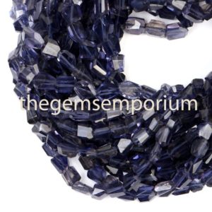 Shop Iolite Faceted Beads! Iolite Briolette Faceted Fancy Nugget Shape Gemstone Beads, Iolite Faceted Fancy Nugget Shape Beads, Iolite Fancy Nugget Shape Beads | Natural genuine faceted Iolite beads for beading and jewelry making.  #jewelry #beads #beadedjewelry #diyjewelry #jewelrymaking #beadstore #beading #affiliate #ad