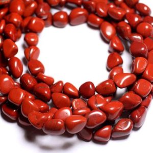 Shop Jasper Chip & Nugget Beads! 10pc – Perles de Pierre – Jaspe Rouge Nuggets 6-9mm – 4558550019677 | Natural genuine chip Jasper beads for beading and jewelry making.  #jewelry #beads #beadedjewelry #diyjewelry #jewelrymaking #beadstore #beading #affiliate #ad