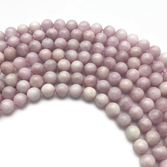 8mm Natural Kunzite Beads, Round Gemstone Beads, Wholesale Beads
