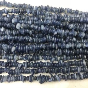 Shop Kyanite Chip & Nugget Beads! Natural Blue Kyanite 5-8mm Chips Genuine Gemstome Nugget Grade A Loose Beads 15 inch Jewelry Supply Bracelet Necklace Material Wholesale | Natural genuine chip Kyanite beads for beading and jewelry making.  #jewelry #beads #beadedjewelry #diyjewelry #jewelrymaking #beadstore #beading #affiliate #ad