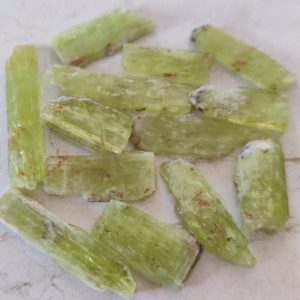 Shop Raw & Rough Kyanite Stones! Green kyanite Raw/ Blade Stone, Natural Kyanite Gemstone, 10 / 25 piece lot Healing Crystal Raw,0.5"- 0.8",1"-1.2" inches size available | Natural genuine stones & crystals in various shapes & sizes. Buy raw cut, tumbled, or polished gemstones for making jewelry or crystal healing energy vibration raising reiki stones. #crystals #gemstones #crystalhealing #crystalsandgemstones #energyhealing #affiliate #ad