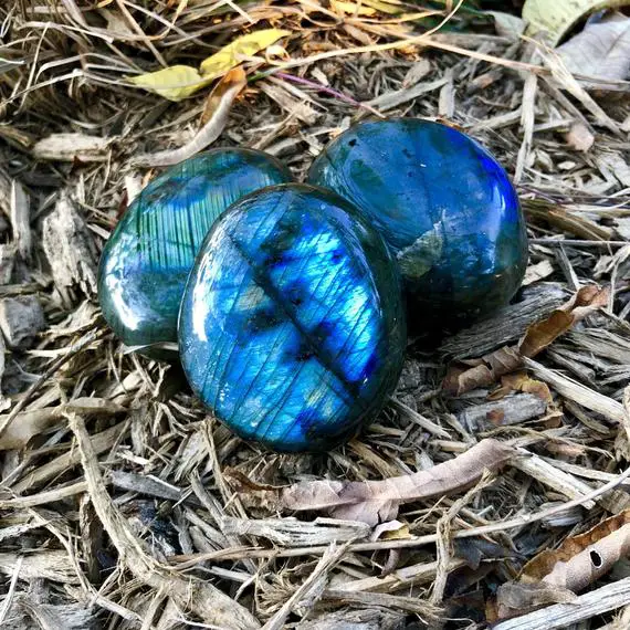 Labradorite Palm Stone, Polished Gemstone