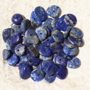 Shop Lapis Lazuli Chip & Nugget Beads! 10pc – Perles Pierre Lapis Lazuli Chips Palets Rondelles 8-14mm bleu doré – 4558550018083 | Natural genuine chip Lapis Lazuli beads for beading and jewelry making.  #jewelry #beads #beadedjewelry #diyjewelry #jewelrymaking #beadstore #beading #affiliate #ad