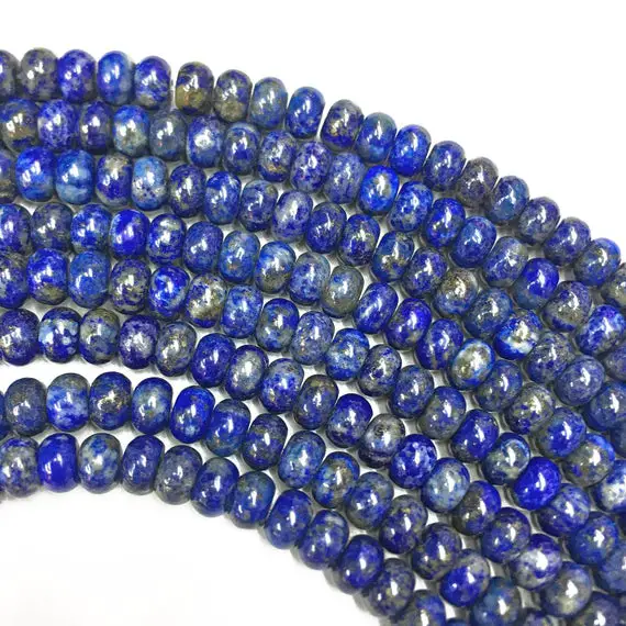 8x5mm Lapis Lazuli Rondelle Beads, Gemstone Beads, Wholesale Beads