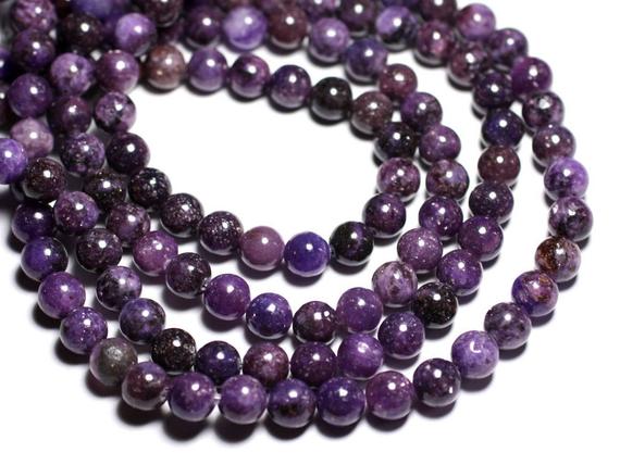 4pc - Perles De Pierre - Lépidolite Violette Boules 10mm -  4558550084613