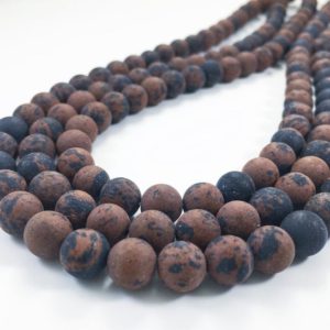 Shop Mahogany Obsidian Beads! 8mm Matte Mahogany Obsidian Beads, Round Gemstone Beads, Wholesale Beads | Natural genuine round Mahogany Obsidian beads for beading and jewelry making.  #jewelry #beads #beadedjewelry #diyjewelry #jewelrymaking #beadstore #beading #affiliate #ad