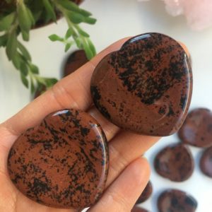 Shop Mahogany Obsidian Shapes! Mahogany Obsidian Heart-Shaped Worry Stone, Mahogany Obsidian, Worry Stone | Natural genuine stones & crystals in various shapes & sizes. Buy raw cut, tumbled, or polished gemstones for making jewelry or crystal healing energy vibration raising reiki stones. #crystals #gemstones #crystalhealing #crystalsandgemstones #energyhealing #affiliate #ad