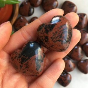 Shop Mahogany Obsidian Shapes! Mahogany Obsidian Heart, Mahogany Obsidian, Red Obsidian, Polished Red Obsidian, Crystal Heart, Healing Crystal, Obsidian Heart | Natural genuine stones & crystals in various shapes & sizes. Buy raw cut, tumbled, or polished gemstones for making jewelry or crystal healing energy vibration raising reiki stones. #crystals #gemstones #crystalhealing #crystalsandgemstones #energyhealing #affiliate #ad