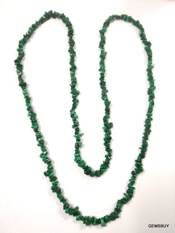 2mm To 4mm Approx.. Natural Green Malachite Uncut Beads Strand... 34 Inch Malachite Beads Uncut Strand