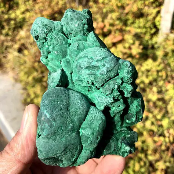 0.96lb Natural Botryoidal Malachite Mineral Specimen,top Quality Raw Green Malachite Cluster,rough Malachite,wife Happiness,christmas Gift