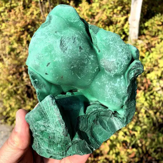 2.73lb Natural Botryoidal Malachite Mineral Specimen,top Quality Raw Green Malachite Cluster,large Malachite,wife Happiness,christmas Gift