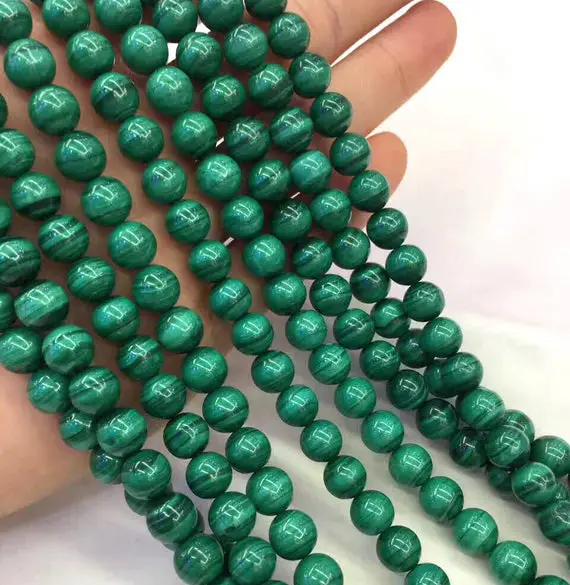 8mm Natural Malachite Beads,round Gemstone Beads,wholesale Beads