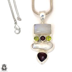 Moonstone Energy Healing Necklace • Crystal Healing Necklace • Minimalist Necklace P7398 | Natural genuine Gemstone pendants. Buy crystal jewelry, handmade handcrafted artisan jewelry for women.  Unique handmade gift ideas. #jewelry #beadedpendants #beadedjewelry #gift #shopping #handmadejewelry #fashion #style #product #pendants #affiliate #ad