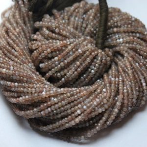 Shop Moonstone Rondelle Beads! 13 Inches Strand,AAA Quality,Natural Brown Moonstones Micro Facetes Rondelle,Size 3mm | Natural genuine rondelle Moonstone beads for beading and jewelry making.  #jewelry #beads #beadedjewelry #diyjewelry #jewelrymaking #beadstore #beading #affiliate #ad