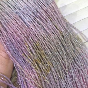 Shop Morganite Faceted Beads! Natural Faceted Multicolor Morganite Beads, Round Gemstone Beads, Wholasela Beads, 3mm, 4mm – M21088 | Natural genuine faceted Morganite beads for beading and jewelry making.  #jewelry #beads #beadedjewelry #diyjewelry #jewelrymaking #beadstore #beading #affiliate #ad