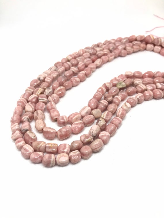 Natural Rhodochrosite Tumble 5.5 Mm Appx. Nice Quality,100% Natural ,most Creative Patterns On It,(#1151)