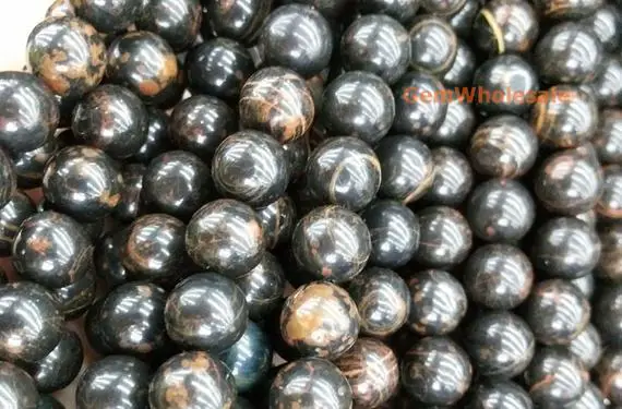 15.5" 4mm/6mm/8mm Natural Brown Obsidian, Black Brown Obsidian Diy Round Beads,natural Stone Beads