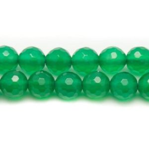 Shop Onyx Faceted Beads! 10pc – stone beads – green Onyx faceted balls 6mm 4558550038104 | Natural genuine faceted Onyx beads for beading and jewelry making.  #jewelry #beads #beadedjewelry #diyjewelry #jewelrymaking #beadstore #beading #affiliate #ad