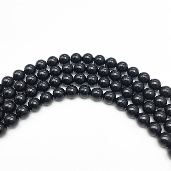 6mm Black Onyx Beads, Round Gemstone Beads, Wholesale Beads