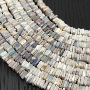 Shop Opal Bead Shapes! 4.5 – 5 mm Australian Opal Disc Square Gemstone Beads Strand Sale / Opal Strand Wholesale / Australian Opal Beads / 5 mm Australian Opal | Natural genuine other-shape Opal beads for beading and jewelry making.  #jewelry #beads #beadedjewelry #diyjewelry #jewelrymaking #beadstore #beading #affiliate #ad