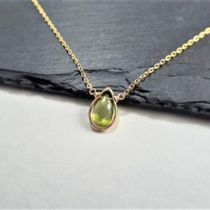 Genuine Peridot Necklace, August Birthstone Necklace /Handmade Jewelry/ Gemstone Necklace, Necklaces for Women, Simple Gold Necklace, Dainty | Natural genuine Peridot pendants. Buy crystal jewelry, handmade handcrafted artisan jewelry for women.  Unique handmade gift ideas. #jewelry #beadedpendants #beadedjewelry #gift #shopping #handmadejewelry #fashion #style #product #pendants #affiliate #ad