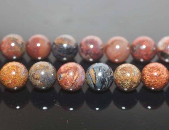 Natural Aaa Pietersite Smooth Round Beads,6mm 8mm 10mm 12mm Pietersite Beads Wholesale Supply,one Strand 15"