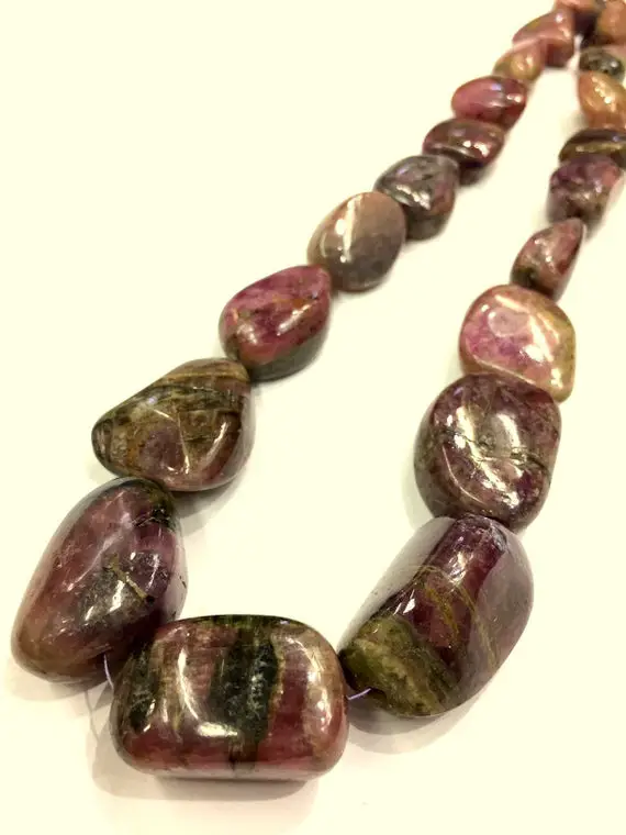 Natural Pink Tourmaline Smooth Nuggets Beads Free Form Size Nuggets Bio Tourmaline Nugget Shape Beads Jewelry Making Nuggets Latest Made