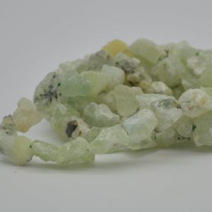 Shop Prehnite Chip & Nugget Beads! Raw Hand Polished Natural Prehnite Semi-precious Gemstone Nugget Beads – 7mm – 8mm x 9mm – 10mm – 15" strand | Natural genuine chip Prehnite beads for beading and jewelry making.  #jewelry #beads #beadedjewelry #diyjewelry #jewelrymaking #beadstore #beading #affiliate #ad