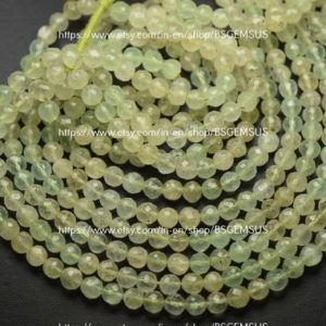 Shop Prehnite Faceted Beads! 16 Inches Strand,Natural Prehnite Faceted Rondelle,Size 4.5mm | Natural genuine faceted Prehnite beads for beading and jewelry making.  #jewelry #beads #beadedjewelry #diyjewelry #jewelrymaking #beadstore #beading #affiliate #ad