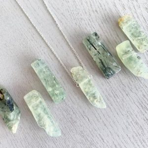 Shop Prehnite Jewelry! Prehnite Necklace Silver or Gold, Raw Natural Stone Necklace, Crystal Necklace Prehnite Chunky Raw Crystal Necklace, Raw Prehnite Jewelry | Natural genuine Prehnite jewelry. Buy crystal jewelry, handmade handcrafted artisan jewelry for women.  Unique handmade gift ideas. #jewelry #beadedjewelry #beadedjewelry #gift #shopping #handmadejewelry #fashion #style #product #jewelry #affiliate #ad