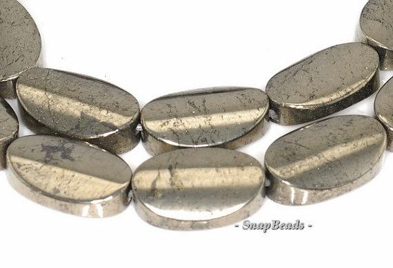 16x10mm Palazzo Iron Pyrite Gemstone Concave Oval 16x10mm Loose Beads 15.5 Inch Full Strand Lot 1,2,6,12 And 20 (90145107-411)