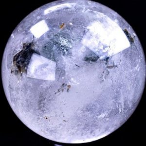 Shop Quartz Shapes! Clear Quartz Sphere with Chlorite inclusion 3" weighs 1.31 pounds Rainbow Filled | Natural genuine stones & crystals in various shapes & sizes. Buy raw cut, tumbled, or polished gemstones for making jewelry or crystal healing energy vibration raising reiki stones. #crystals #gemstones #crystalhealing #crystalsandgemstones #energyhealing #affiliate #ad