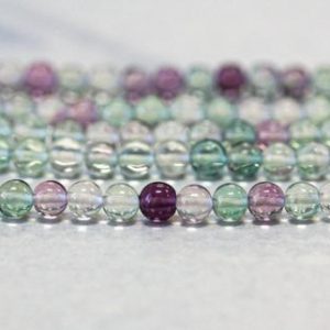 Rainbow Fluorite 4mm Round Beads 16" Strand 124-1116 Rainbow Fluorite 4mm Round Beads 16" Strand 124-1116
