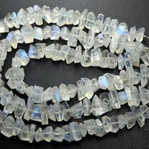 Shop Rainbow Moonstone Beads! 7 Inch Strand,Natural Rainbow Moonstone Faceted Fancy Nuggets  Shape Size 7-8mm | Natural genuine beads Rainbow Moonstone beads for beading and jewelry making.  #jewelry #beads #beadedjewelry #diyjewelry #jewelrymaking #beadstore #beading #affiliate #ad
