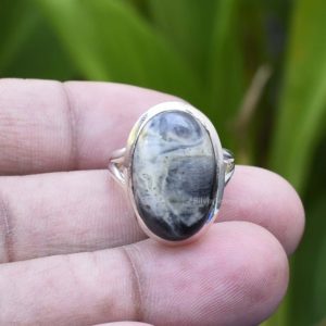 Shop Rainforest Jasper Jewelry! Natural Rhyolite Ring – 925 Sterling Silver Ring – Natural Rhyolite Gemstone Ring – Oval Ring – Handmade Ring – Silver Ring – Size 6 US | Natural genuine Rainforest Jasper jewelry. Buy crystal jewelry, handmade handcrafted artisan jewelry for women.  Unique handmade gift ideas. #jewelry #beadedjewelry #beadedjewelry #gift #shopping #handmadejewelry #fashion #style #product #jewelry #affiliate #ad